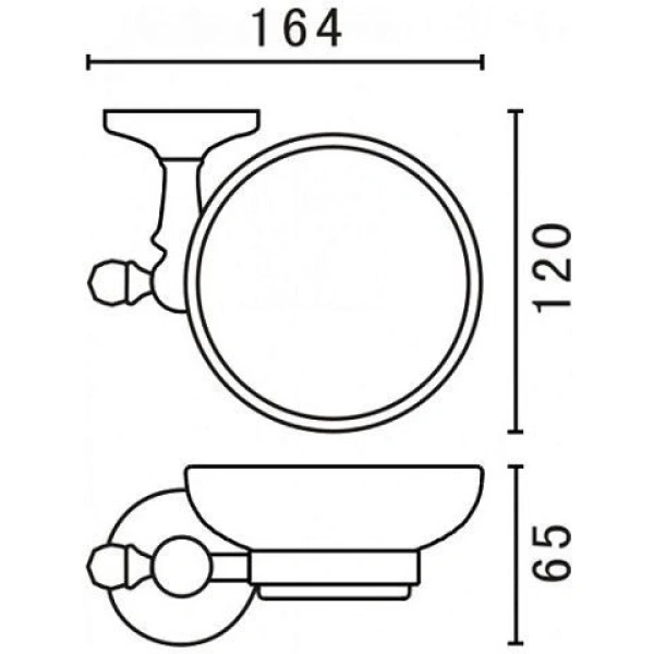 Мыльница Art&Max Antic Crystal AM-E-2699ASJ-Br