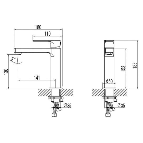 смеситель для раковины lemark plus grace lm1537c хром