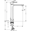 смеситель для раковины с донным клапаном coolstart hansgrohe rebris e 72581000