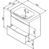тумба под раковину am.pm like 65 подвесная m80fhx0652wg