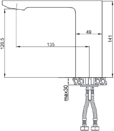 смеситель для раковины raiber sensor rhl6505n