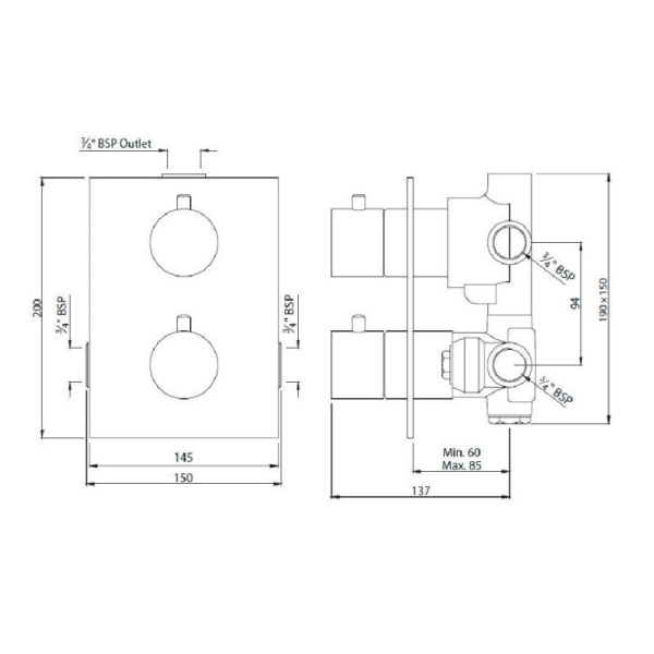 термостат для ванны jaquar florentine flr-chr-5693