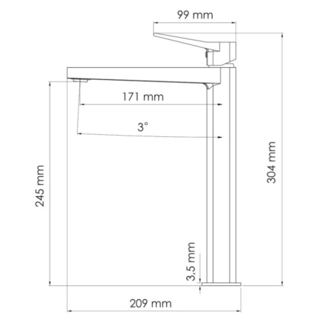 смеситель для раковины wasserkraft weil 2303h