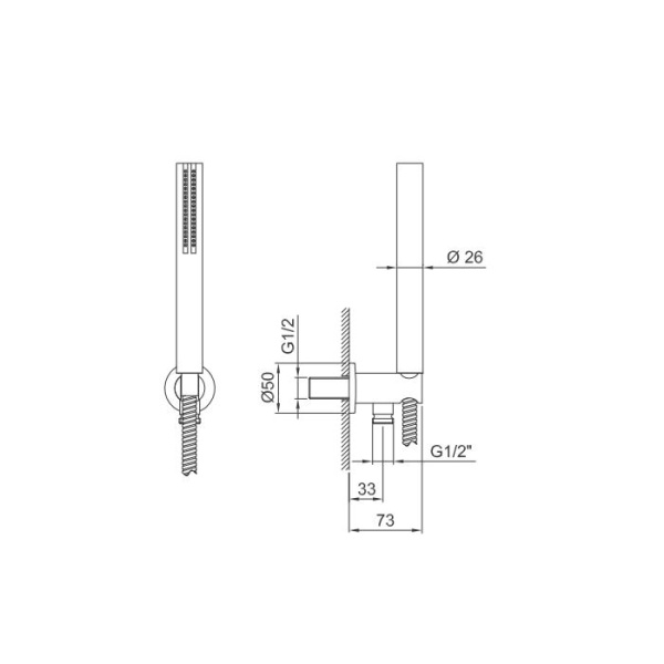 душевой гарнитур fantini milano 86 02 8051 цвет хром