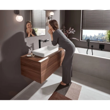 смеситель для раковины с донным клапаном hansgrohe vivenis 75040670