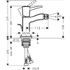 смеситель для биде с донным клапаном hansgrohe metropol classic 31320000