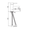 смеситель для раковины без донного клапана jaquar florentine flr-chr-5001b