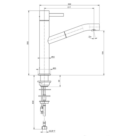 смеситель для раковины fantini af/21 27 p6 a753f золото