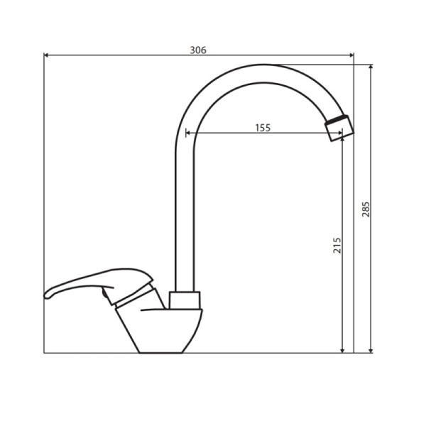 смеситель для кухни dorff comfort d8000000wh