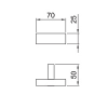 крючок fantini linea 92 29 7708 белый матовый