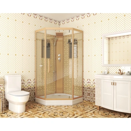 душевая кабина niagara luxe ng-7799gbk 90x90 без гидромассажа