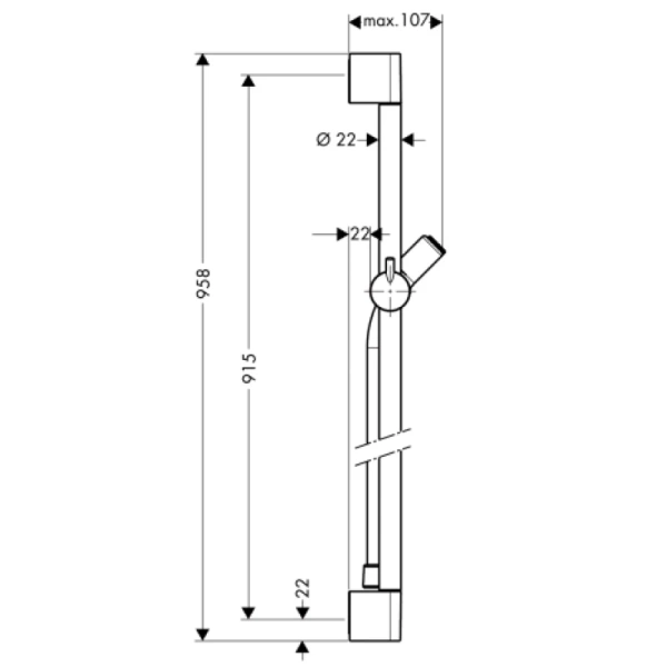 душевой гарнитур hansgrohe crometta 27739000