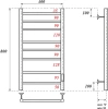 полотенцесушитель point аврора pn10848b электрический, 40x80 см, черный