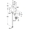 смеситель для раковины с донным клапаном kludi bozz 382885376