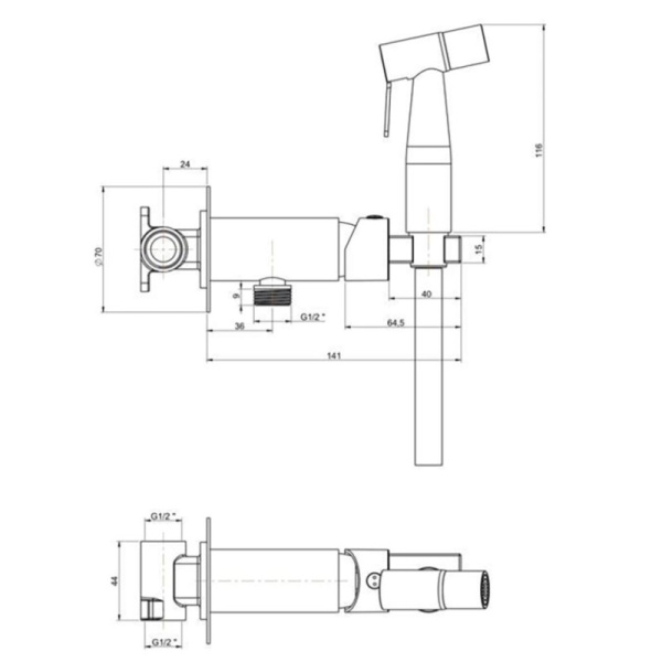 гигиенический комплект paini castello round capj442r