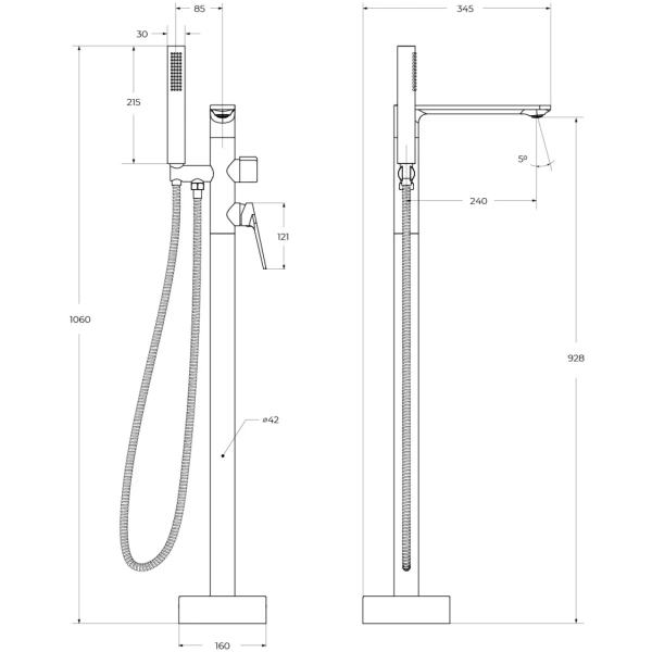 смеситель напольный для ванны cezares comfort comfort-vdp-01 хром