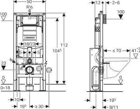 система инсталляции для унитазов geberit duofix up320 111.380.00.5