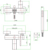 смеситель для ванны с душем fiore xs sky 85cr7755