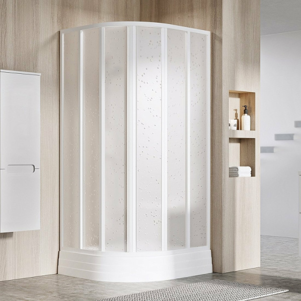 душевой уголок ravak supernova skkp6-90 90×90 3207o10211 профиль белый, пластик pearl