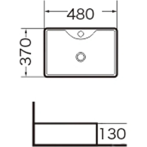 раковина-чаша grossman 48 gr-3017 белая