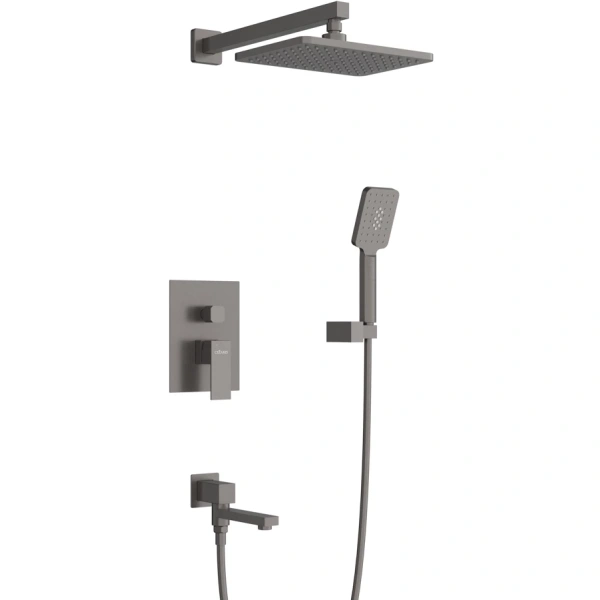 душевая система cezares slider slider-vdset-gm оружейная сталь