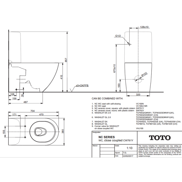 бачок для унитаза toto nc sw760b