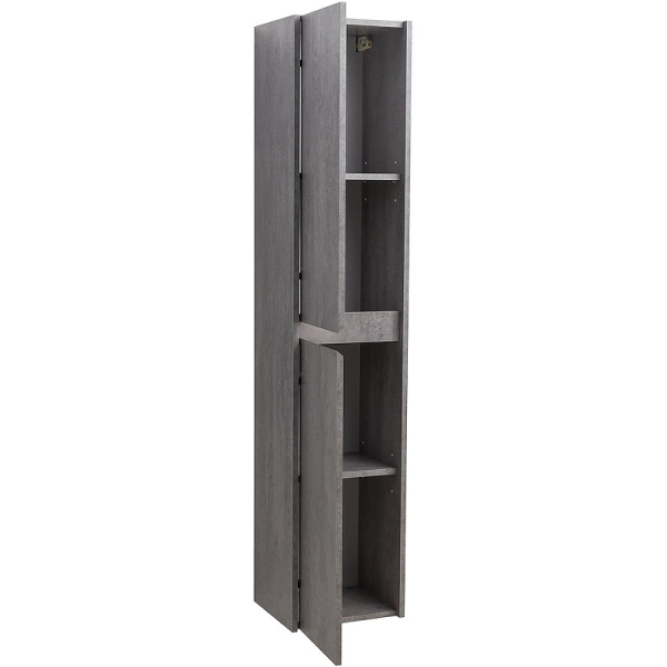 шкаф пенал belbagno kraft 33 l kraft-1600-2a-sc-cg-l подвесной cemento grigio