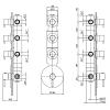 смеситель для душа fantini nostromo 50 02 3803b термостатический