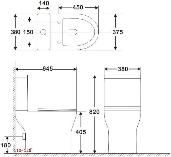 бачок для унитаза aquanet roll 2-c-1 240207 белый