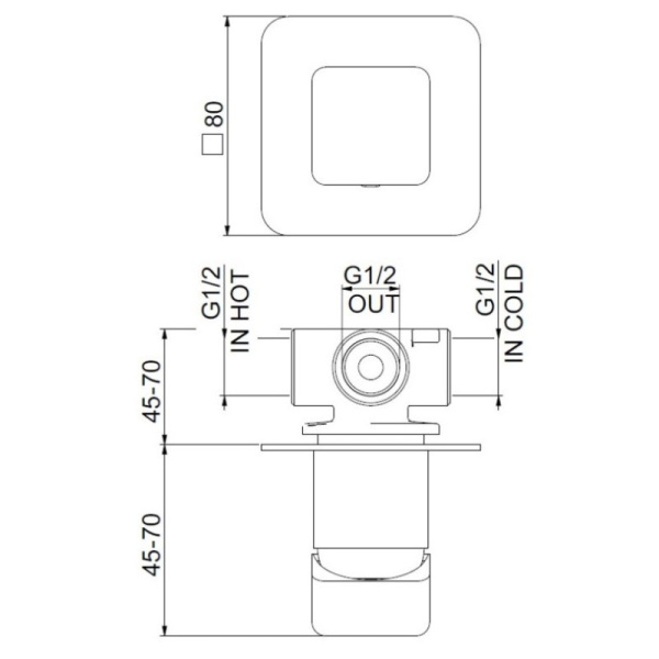 смеситель для душа webert one-x ox880101740