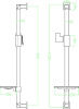 душевая штанга lemark lm8069c