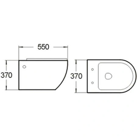 унитаз подвесной santiline sl-5002 безободковый, с сиденьем микролифт, белый