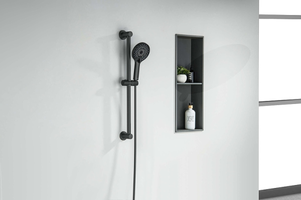 душевой гарнитур aquatek лугано aq2022mb цвет черный матовый