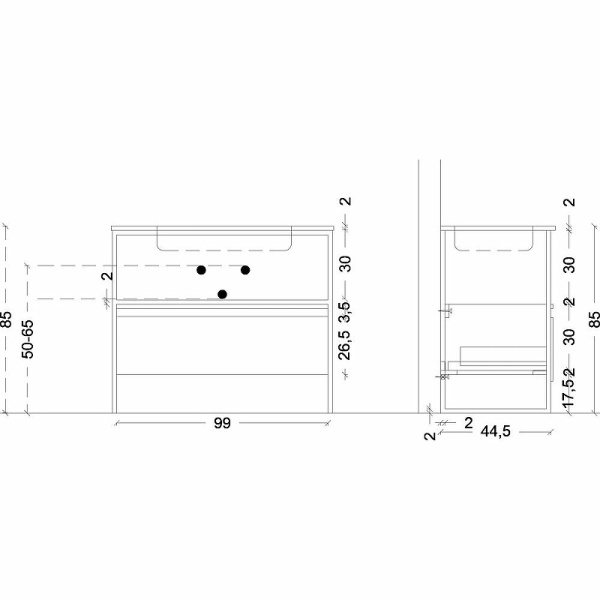 тумба boheme armadi art loft 100 894-100-w подвесная, цвет белый