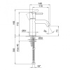 смеситель fantini nostromo 50 93 e804wf для раковины