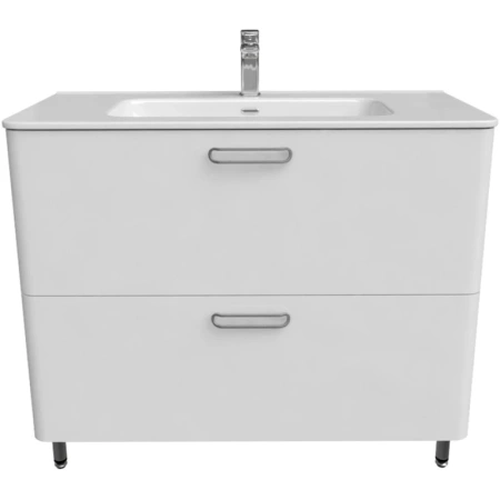 тумба с раковиной iddis brick 100 bri10wfi95k белая