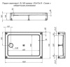 акриловый поддон для душа aquanet gl180 100x70 265564 белый