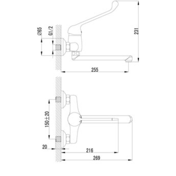 смеситель для раковины lemark project lm4611c