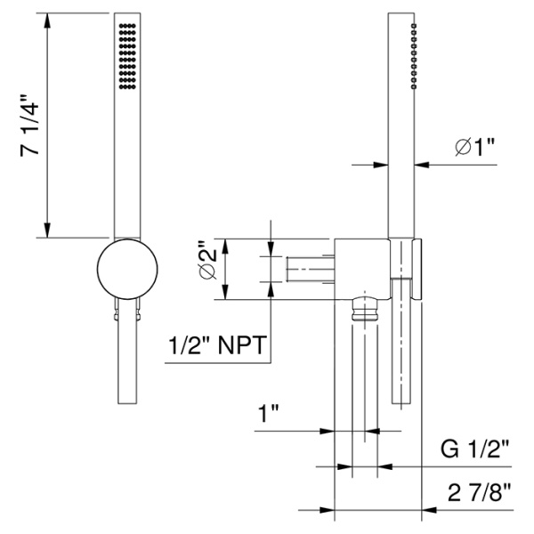 душевой гарнитур fantini af/21 81 p9 8061 цвет: matt copper pvd