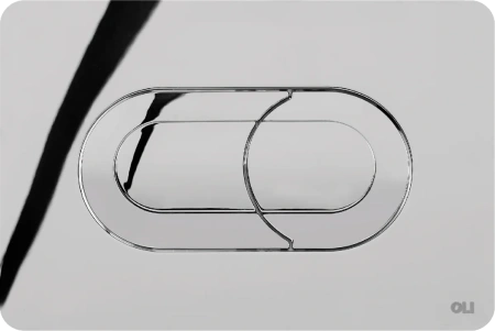 Кнопка смыва для инсталляции OLI Salina Salina 640084 для унитаза, пластик, цвет хром