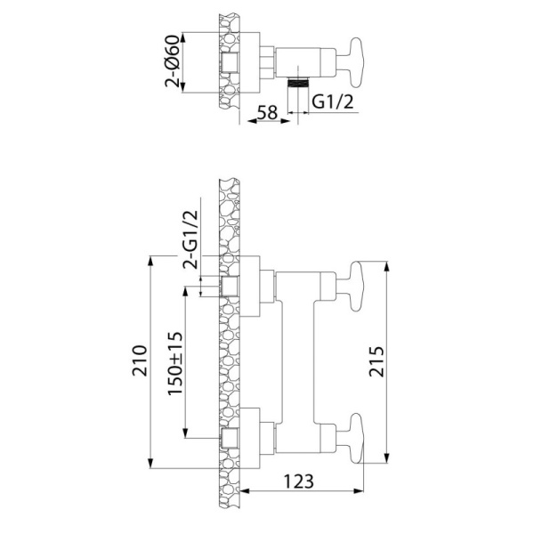 смеситель для душа iddis acros acrsb00i03wa