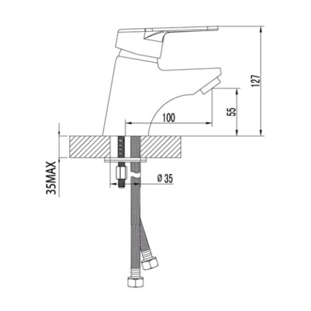 смеситель для раковины lemark luna lm4106c