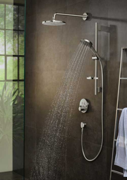 душевая система hansgrohe raindance select s 27297000 с термостатом, цвет хром