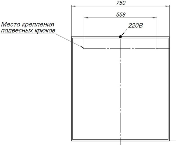 зеркало aquanet nova lite 75 дуб рошелье led