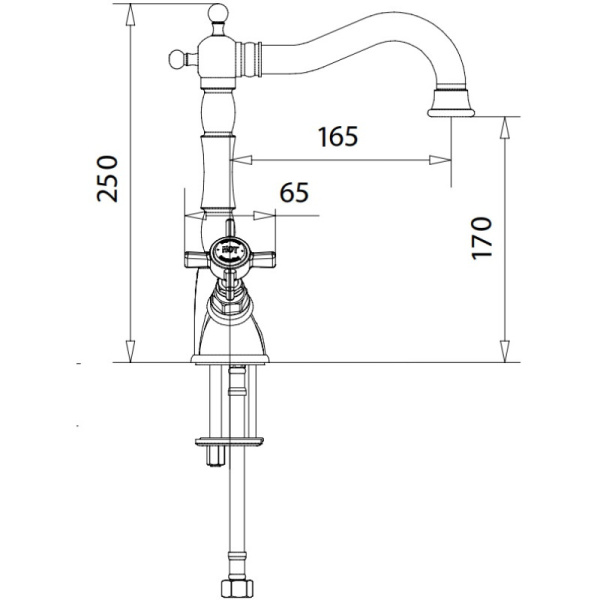 смеситель для раковины migliore princeton ml.prn-834.cr