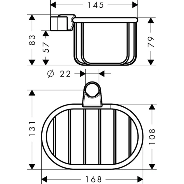 Полка 16,8 см Axor Montreux 42066820