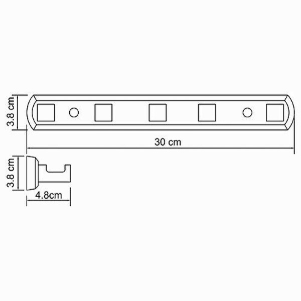 Вешалка для полотенец WasserKRAFT Lippe K-6575 цвет хром