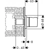 hansgrohe 15972000 запорный вентиль (наружная часть, стиль s)