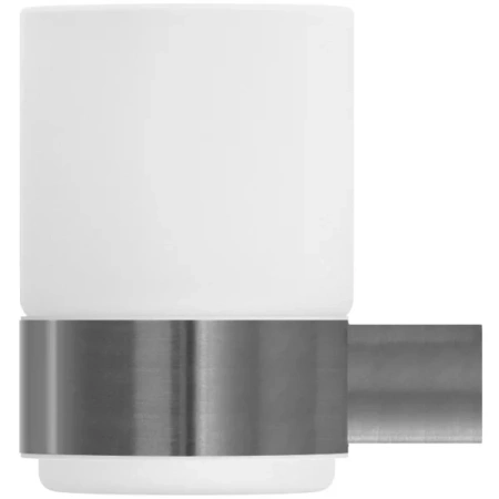 стакан для зубных щеток cezares stylus stylus-tums-in настенный, сатин