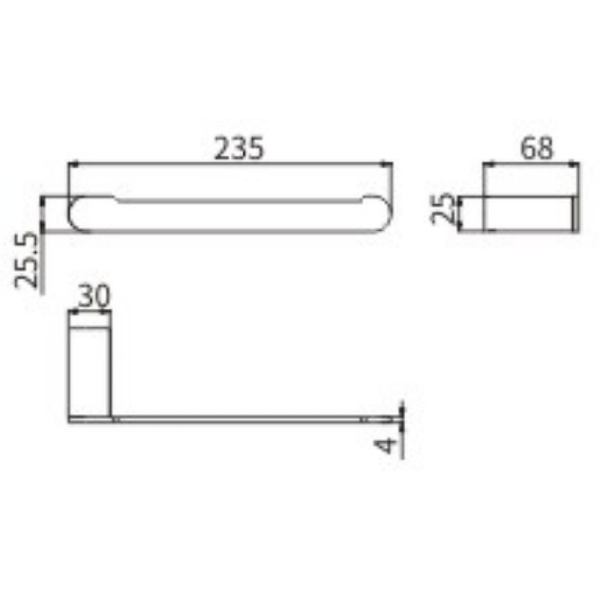 Держатель бумажных полотенец CeramaLux Florenzia 63106 Золото матовое